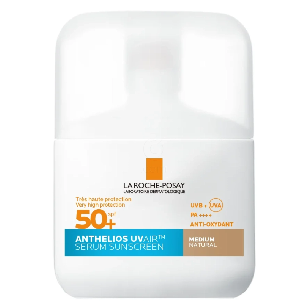 LRP Anthelios UVAir, dnevni tonirani serum za zaščito pred sonce - Medium - ZF50+ (50 ml)