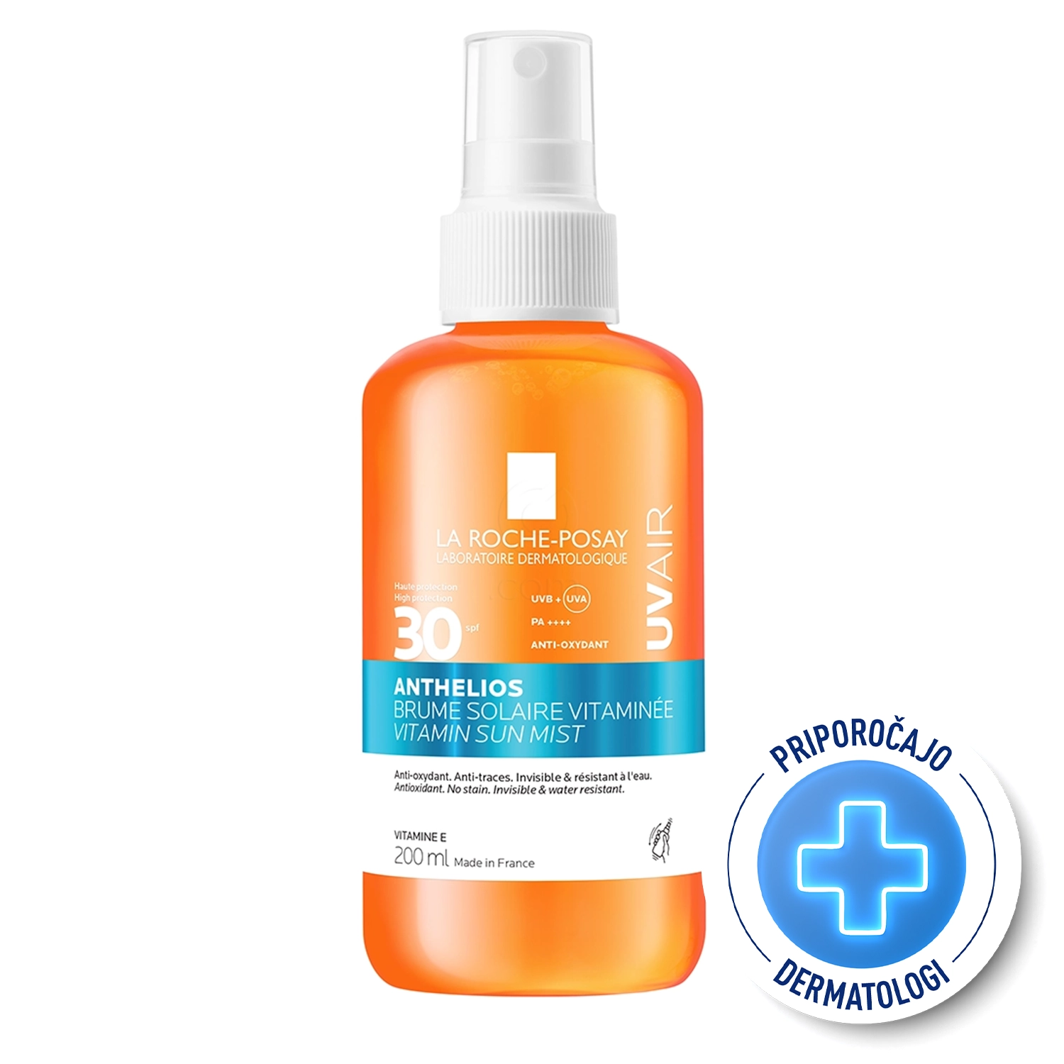 LRP Anthelios UVAir, meglica za obraz in telo - ZF30 (200 ml)