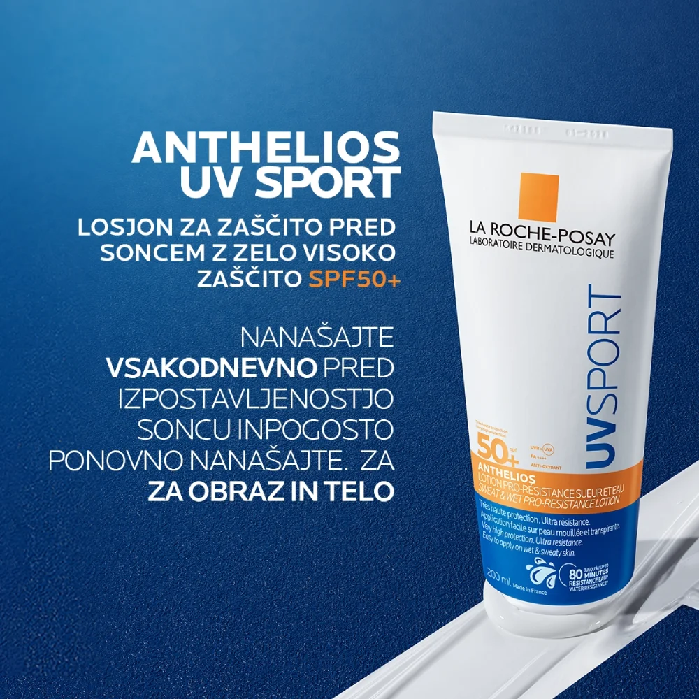 LRP Anthelios UVSport, losjon za zaščito pred soncem ZF50+ (200 ml)