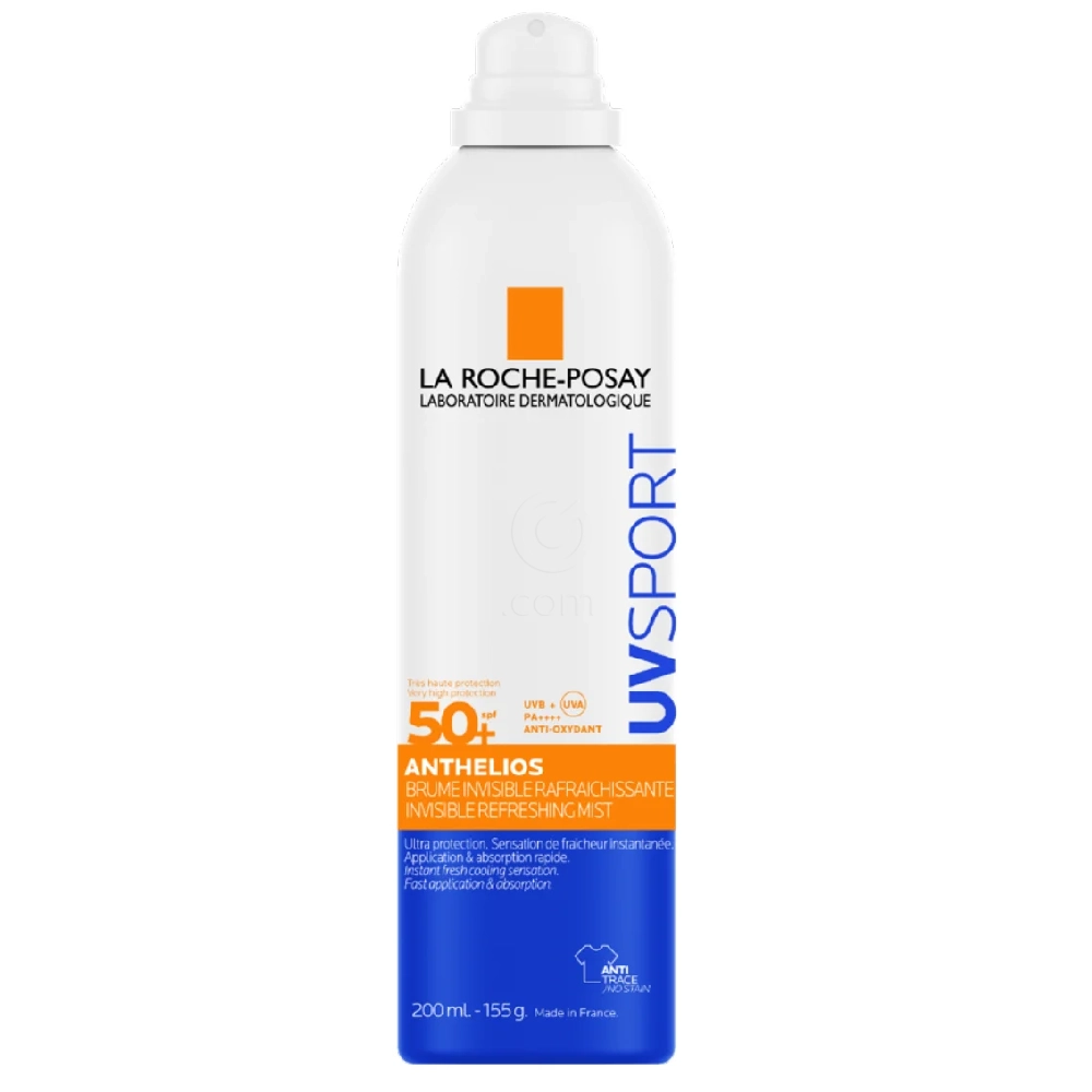 LRP Anthelios UVSport,  nevidni osvežujoči sprej za zaščito pred soncem - ZF50+ (200 ml)
