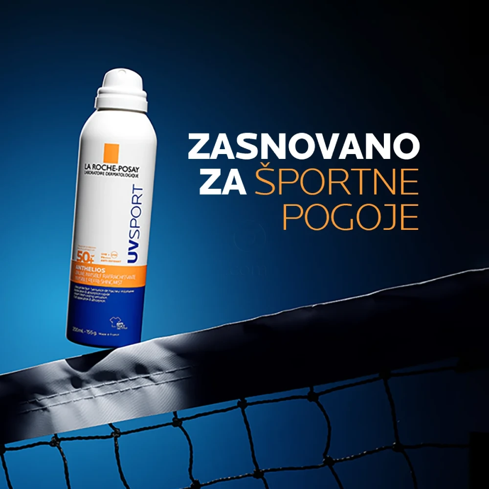 LRP Anthelios UVSport,  nevidni osvežujoči sprej za zaščito pred soncem - ZF50+ (200 ml)