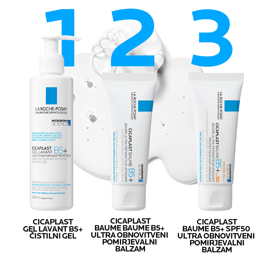 LRP Cicaplast Gel Lavant B5+, umirjevalni in zaščitni gel za vsakodnevno umivanje (200 ml)