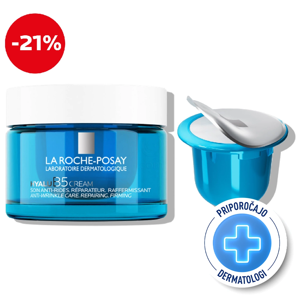 LRP Hyalu B5, protokol proti gubam za obnovo in polnost kože - krema + polnilo (2 x 50 ml)