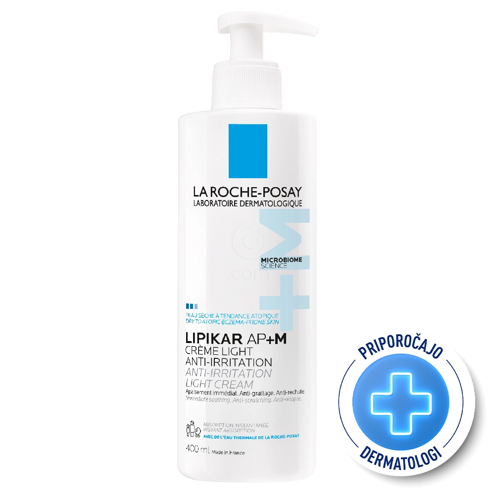 LRP Lipikar Baume AP+M Light, lahki balzam s trojnim delovanjem (400 ml)