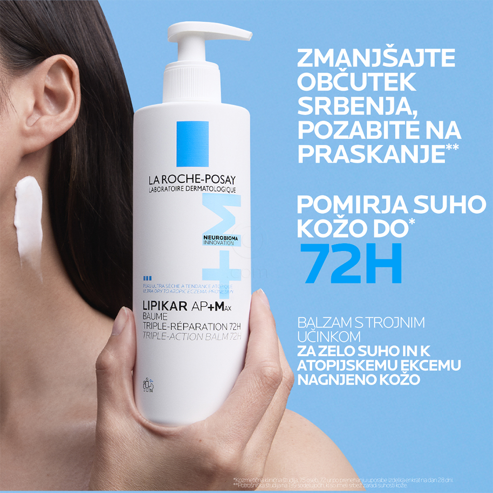 LRP Lipikar AP+Max, balzam s trojnim delovanjem (200 ml)