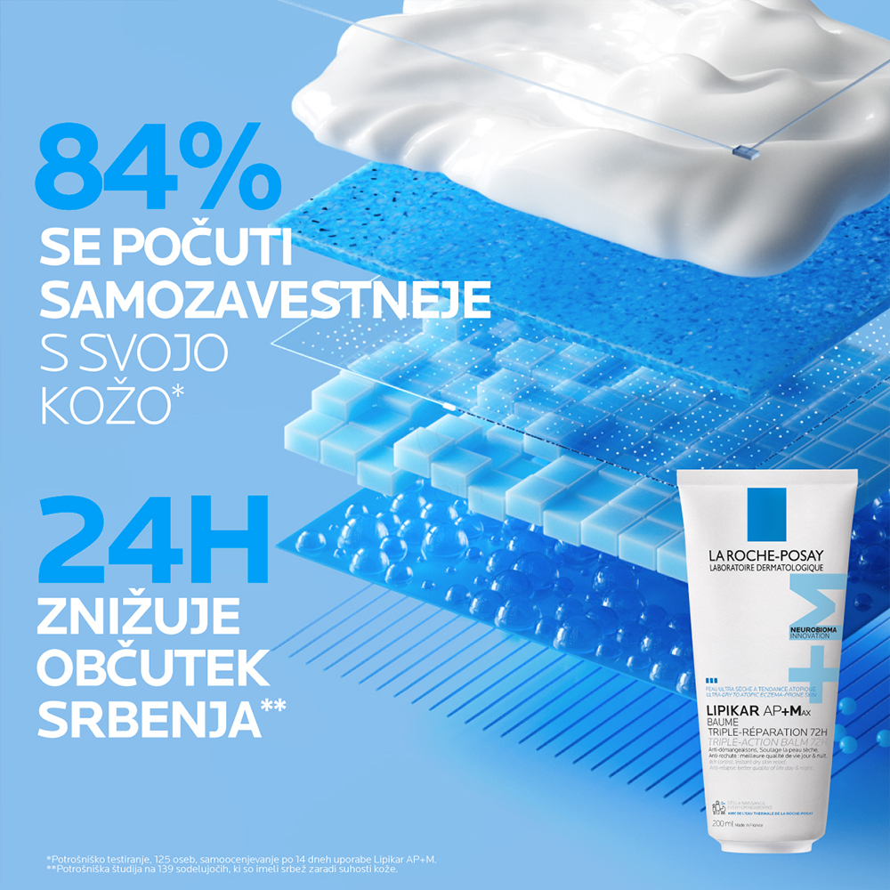 LRP Lipikar AP+Max, balzam s trojnim delovanjem (200 ml)