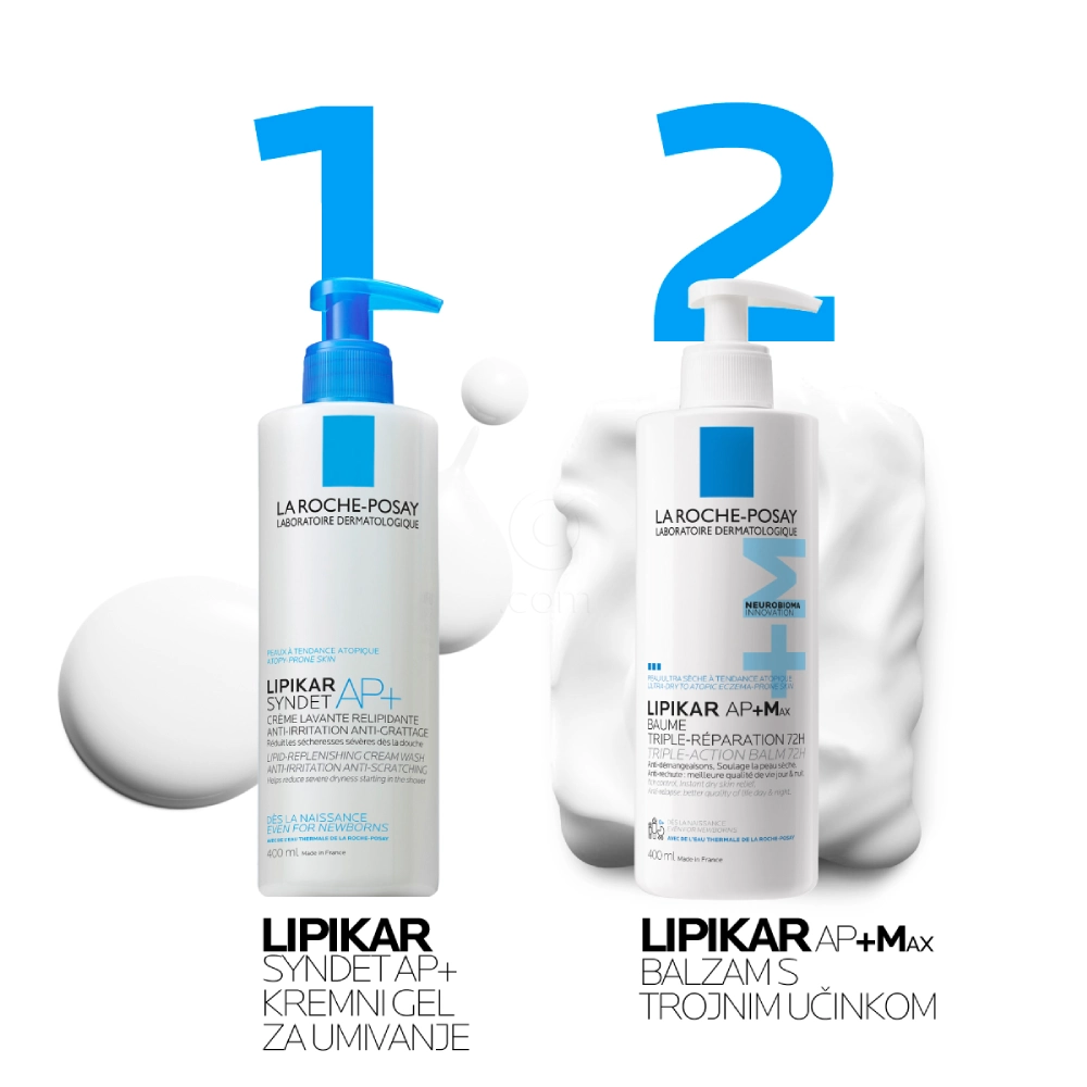 LRP Lipikar AP+M MAX, balzam s trojnim delovanjem (400 ml)
