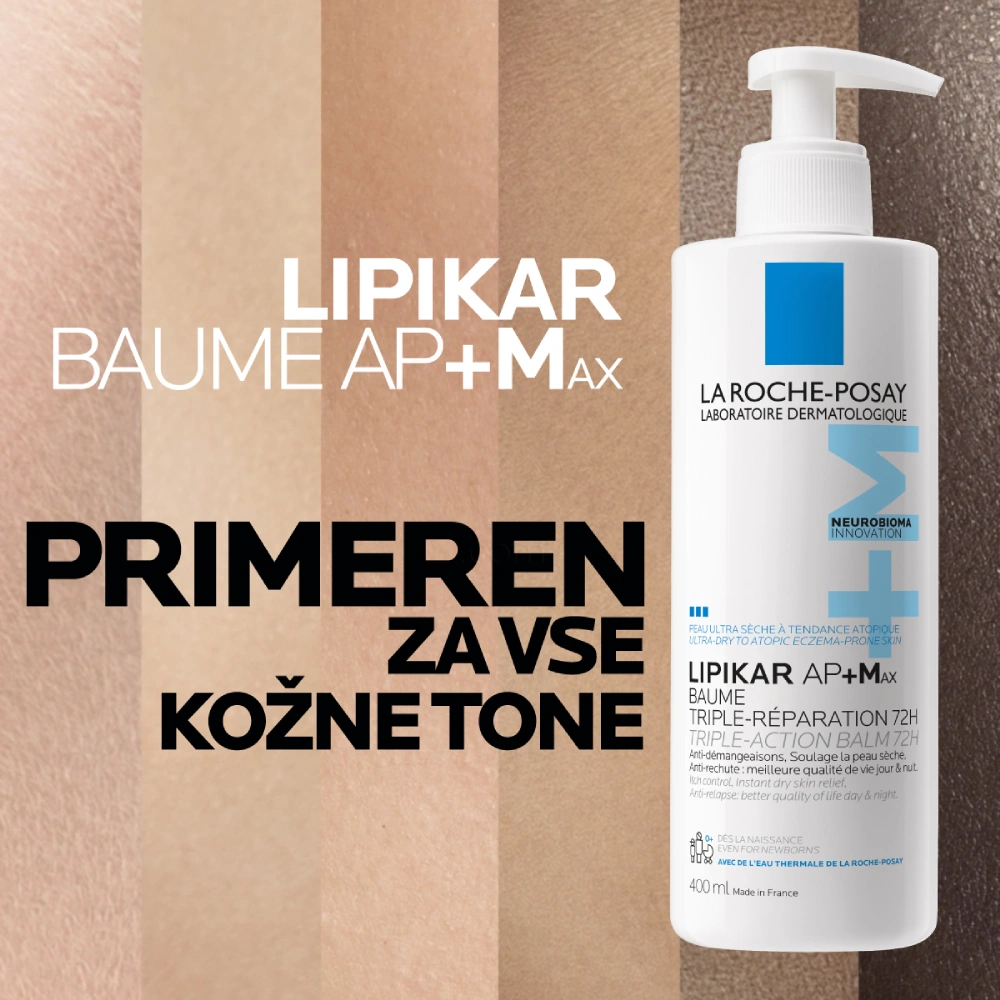 LRP Lipikar AP+M MAX, balzam s trojnim delovanjem (400 ml)