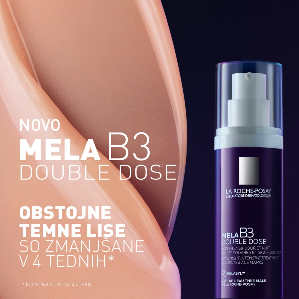 LRP Mela B3 Double Dose, intenzivna nega proti lisam zaradi sonca in znakom staranja (40 ml)