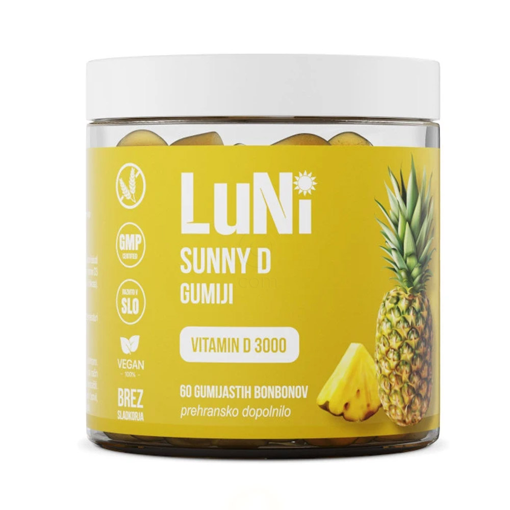 Luni Sunny D, gumiji (60 bonbonov)