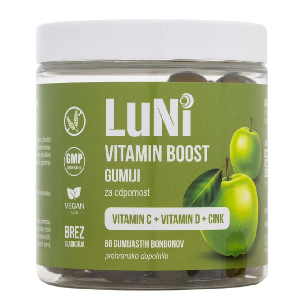 Luni Vitamin Boost, gumiji (60 bonbonov)