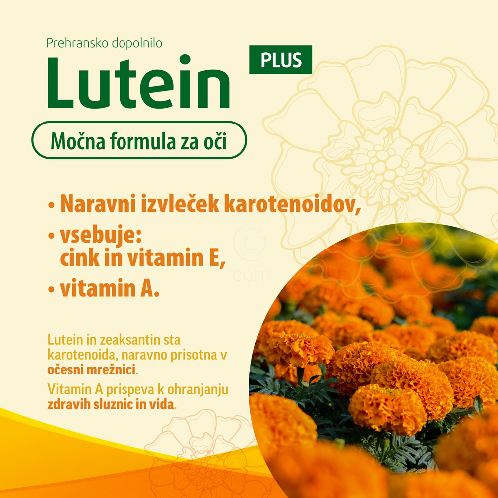 Lutein Plus, mehke kapsule (60 kapsul)