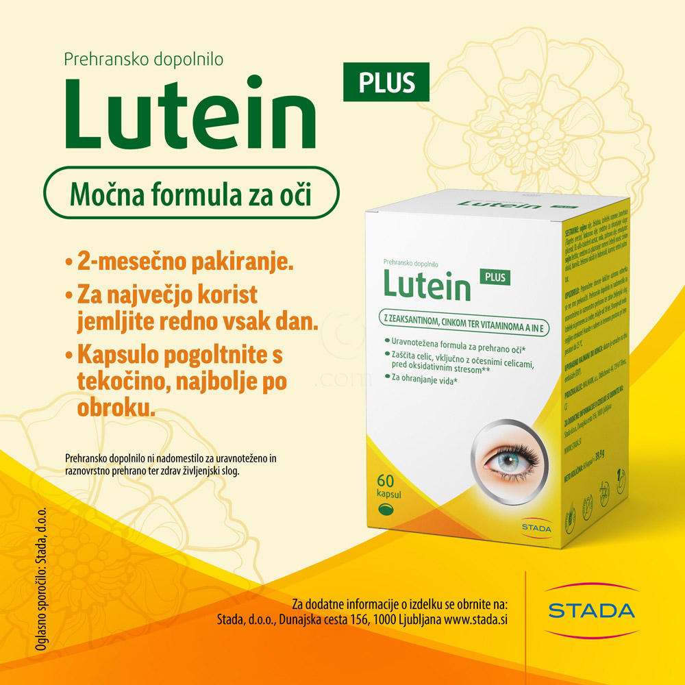 Lutein Plus, mehke kapsule (60 kapsul)