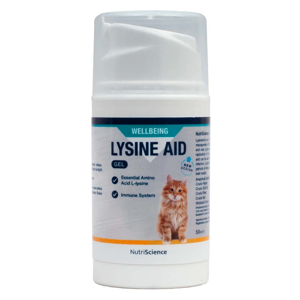 Lysine Aid, gel za mačji herpes (50ml)