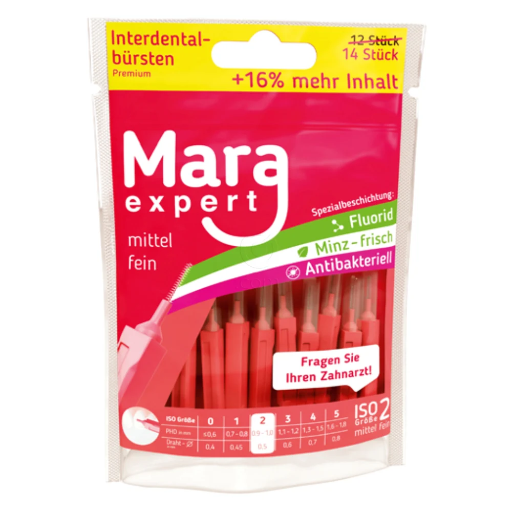 Mara Expert Premium, interdentalna ščetka - velikost ISO 2 (14 ščetk)