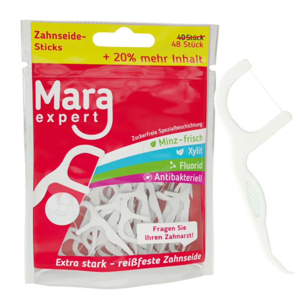 Mara Expert, zobna nitka z zobotrebcem (48 zobnih nitk)
