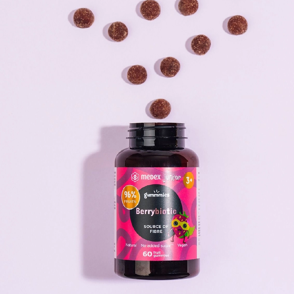 Medex, Funkcionalni sadni bonboni Berrybiotic Junior (60 bonbonov)