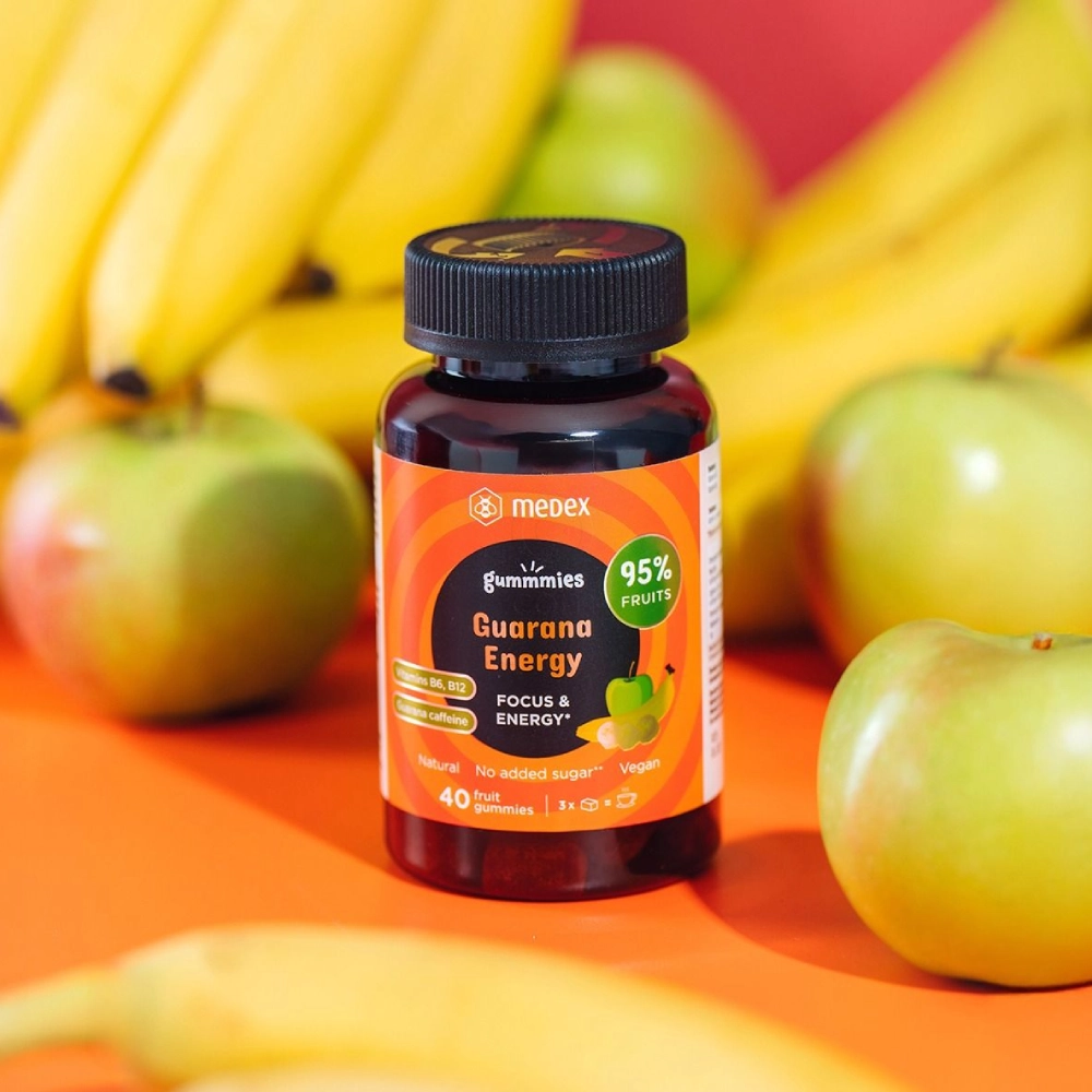 Medex, Funkcionalni sadni bonboni Guarana Energy (40 bonbonov)