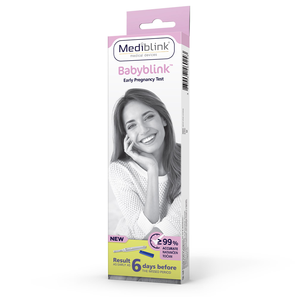 Mediblink Babyblink M157, zgodnji test za ugotavljanje nosečnosti s povečano občutljivostjo hCG -  pero (1 kos)