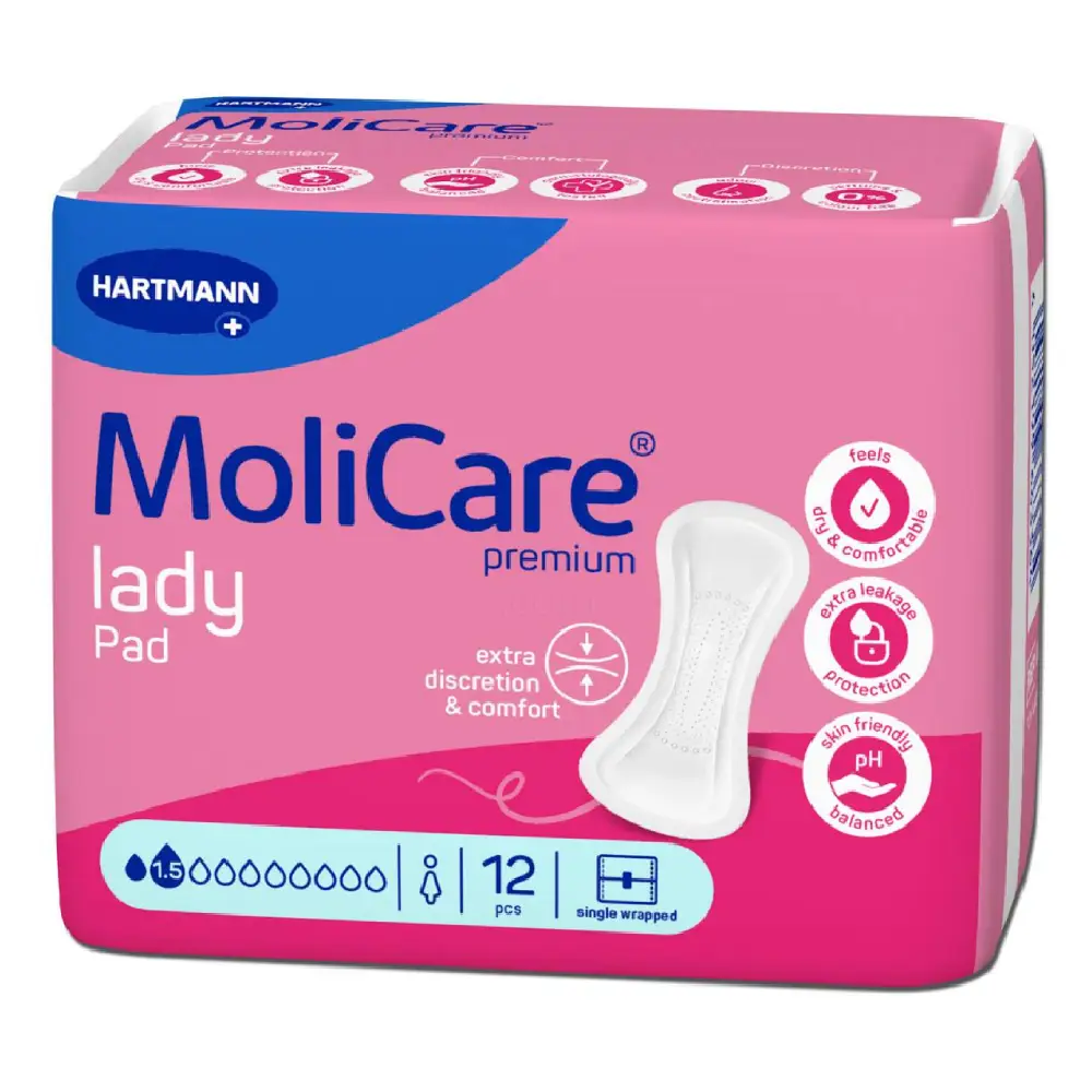 Molicare Premium Lady Pad 1,5 kapljice, predloge (12 predlog)
