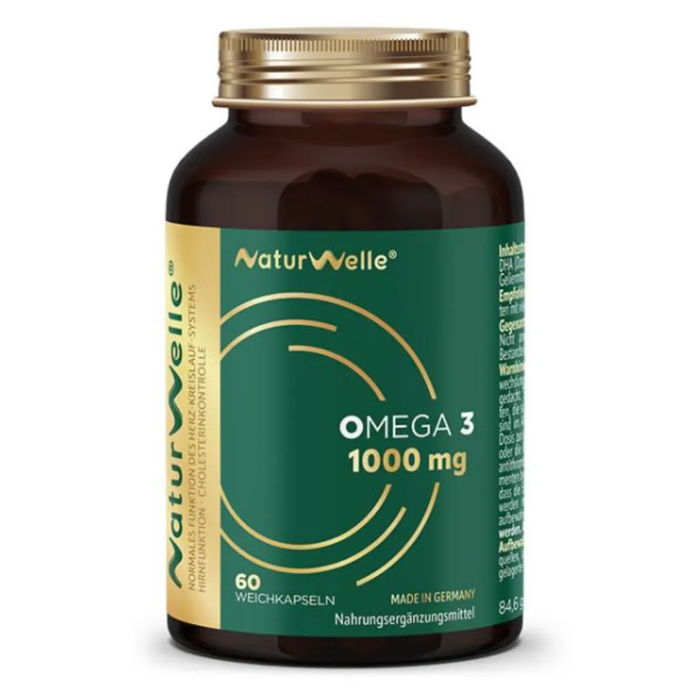 NaturWelle Omega-3 1000 mg, kapsule (60 kapsul)