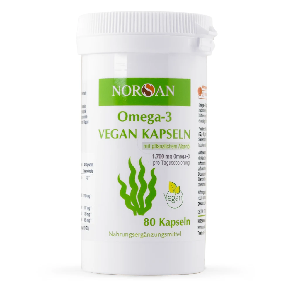 Norsan Omega-3 Vegan, kapsule (80 kapsul)