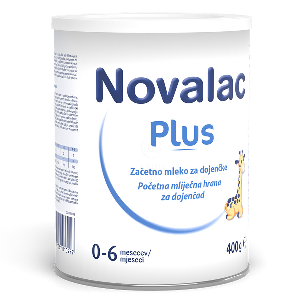 Novalac Plus, začetno mleko (0-6 mesecev) - 400 g