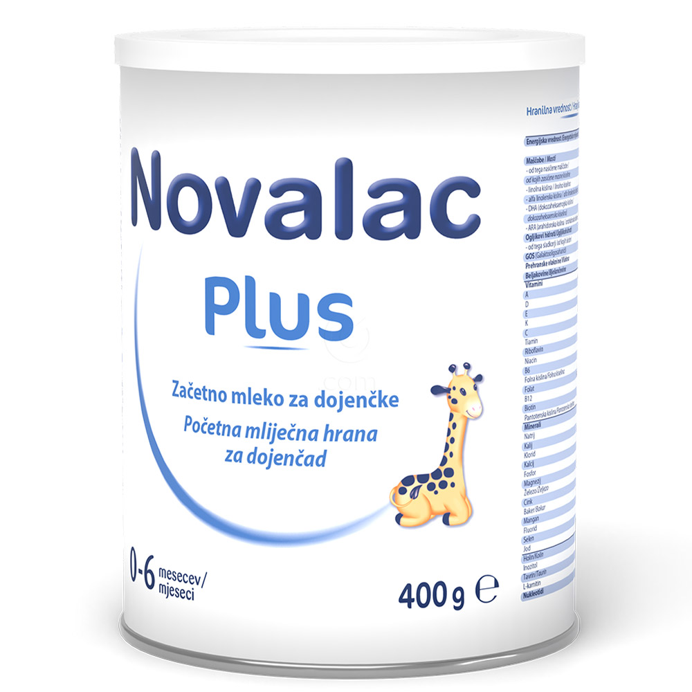 Novalac Plus, začetno mleko (0-6 mesecev) - 400 g