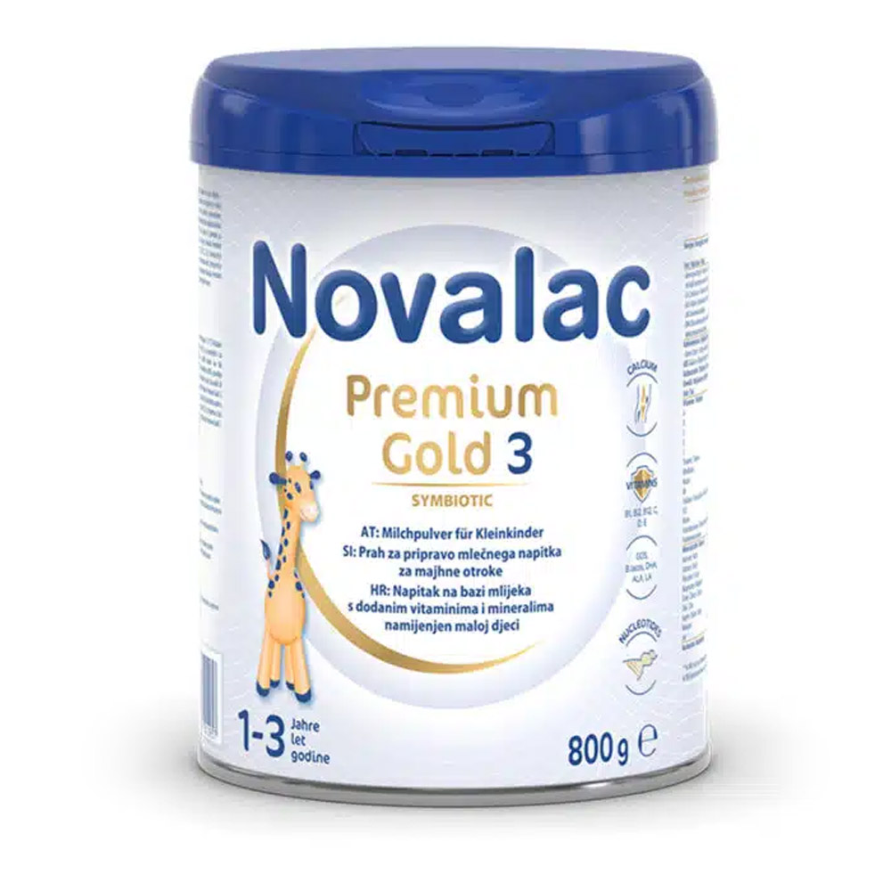 Novalac Premium Gold 3, nadaljevalna mlečna formula 1. - 3. leta (800 g)