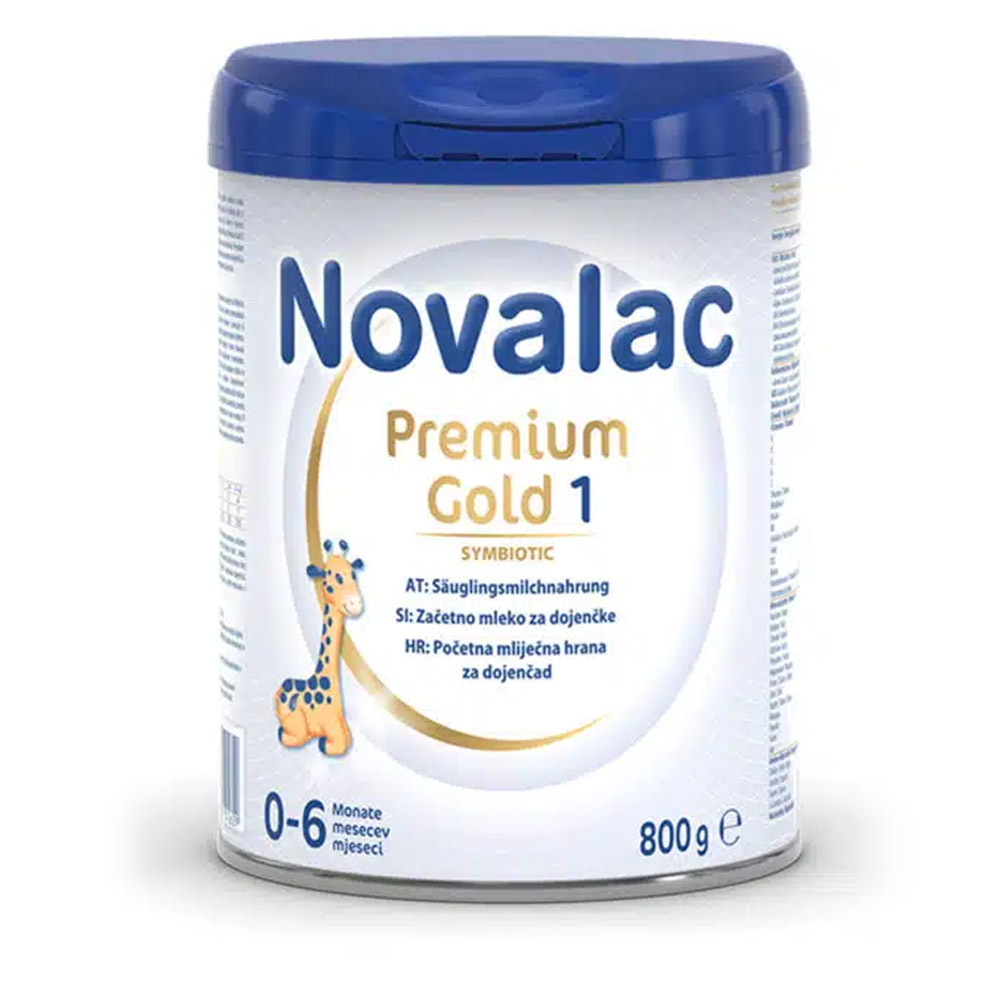Novalac Premium Gold 1, začetno mleko za dojenčke  0 -6 m (800 g)