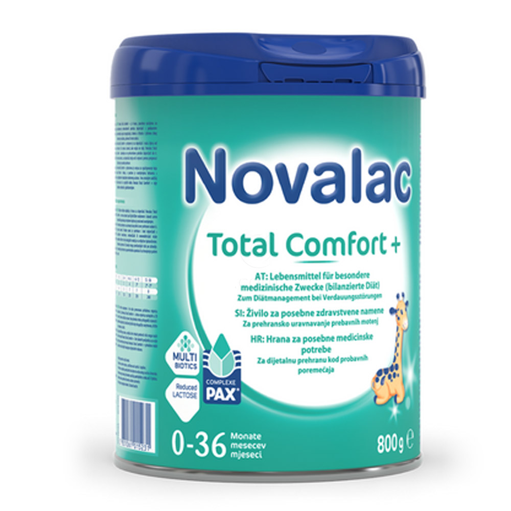 Novalac Total Comfort+, živilo za posebne zdravstvene namene 0-36 m (800 g)
