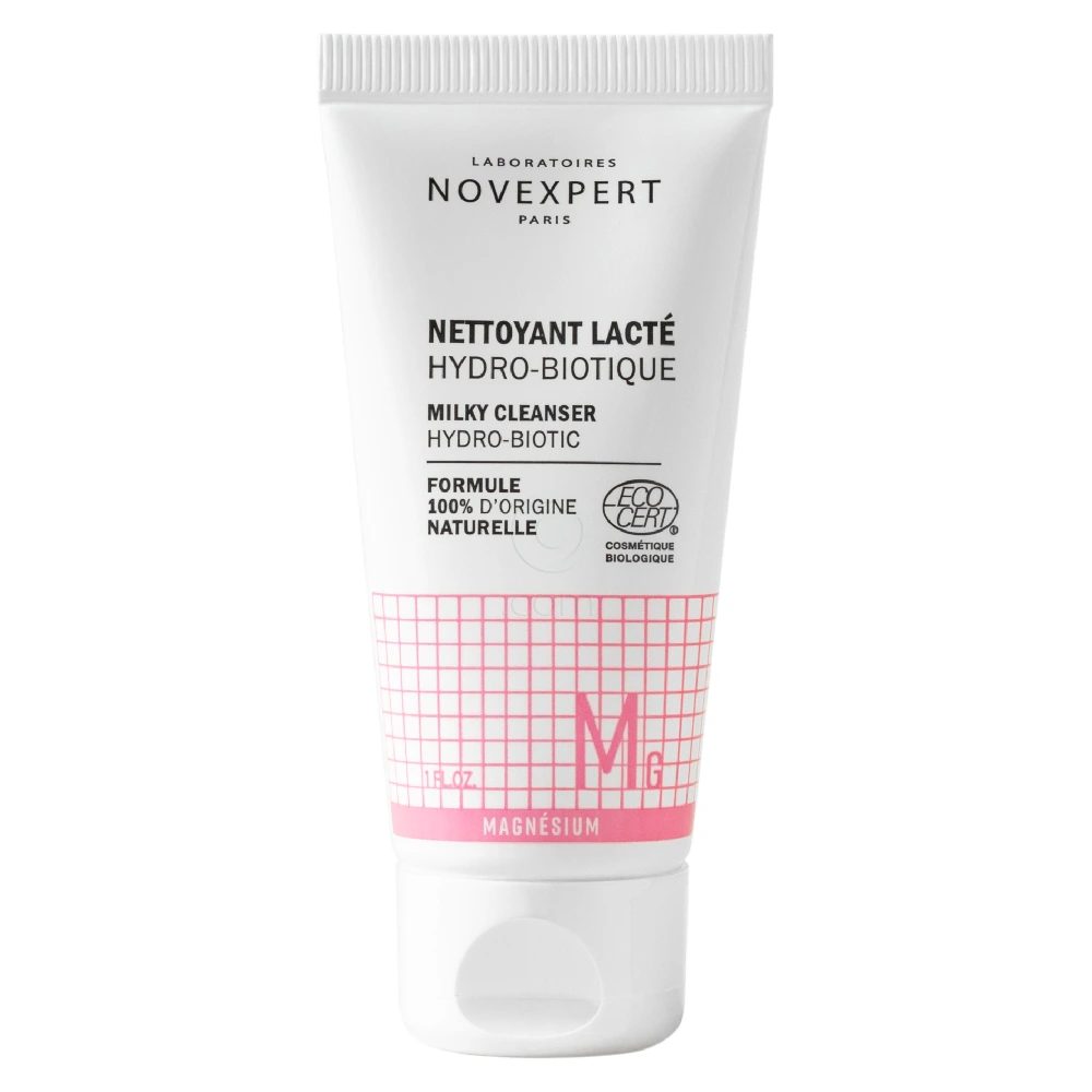 Novexpert Hydro-biotic mleko za čiščenje, čistilno mleko za vse tipe kože (30 ml)