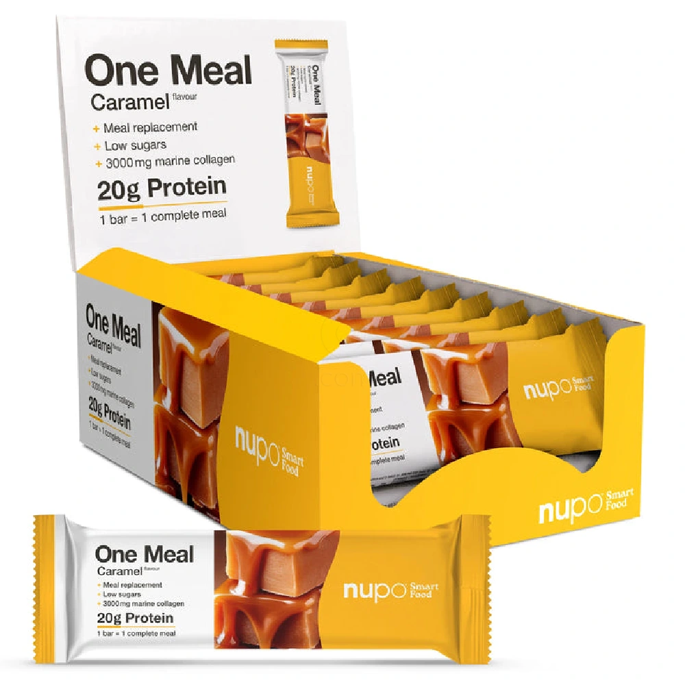 Nupo One Meal, ploščica za nadomestitev obroka - Karamela (15 x 60 g)