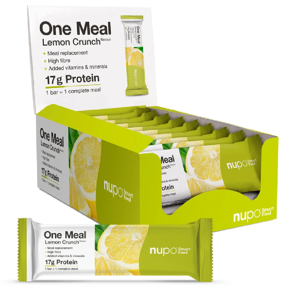 Nupo One Meal, ploščica za nadomestitev obroka - Lemon Crunch (15 x 60 g)