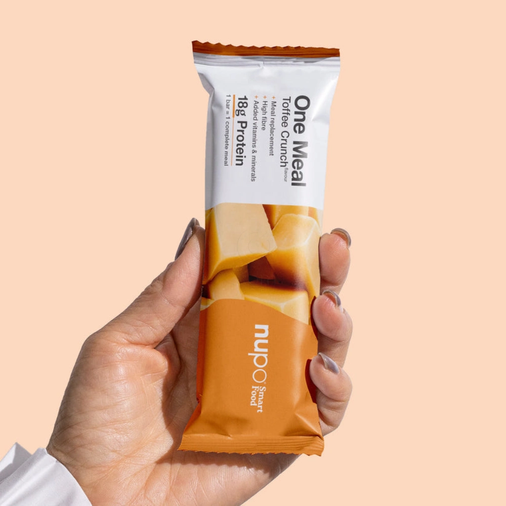 Nupo One Meal, ploščica za nadomestitev obroka - Toffee Crunch (15 x 60 g)