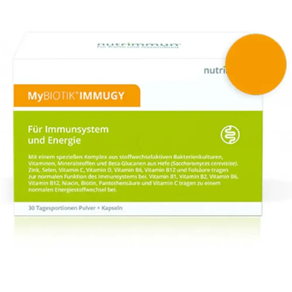 Nutrimmun MyBiotik Immugy, vrečke in kapsule (15 vrečk + 30 kapsul)