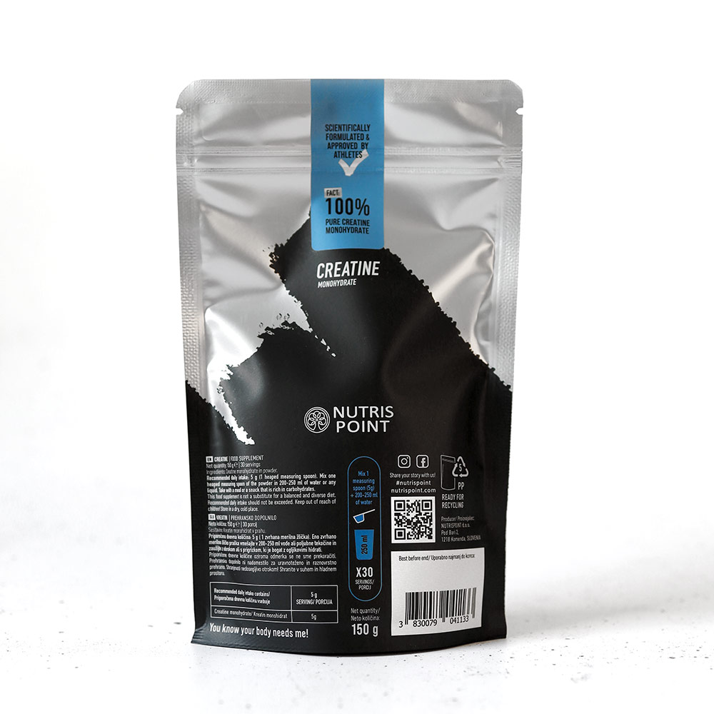 Nutrispoint Creatine Monohydrate, prašek v vrečki (150 g)