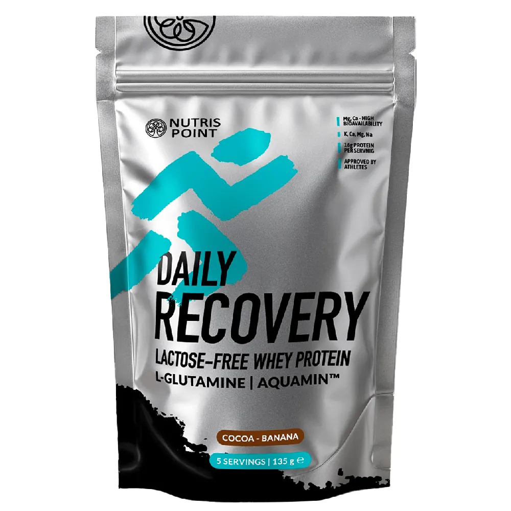 Nutrispoint Daily Recovery Whey Protein, proteinski napitek v prahu - kakav-banana (135 g)