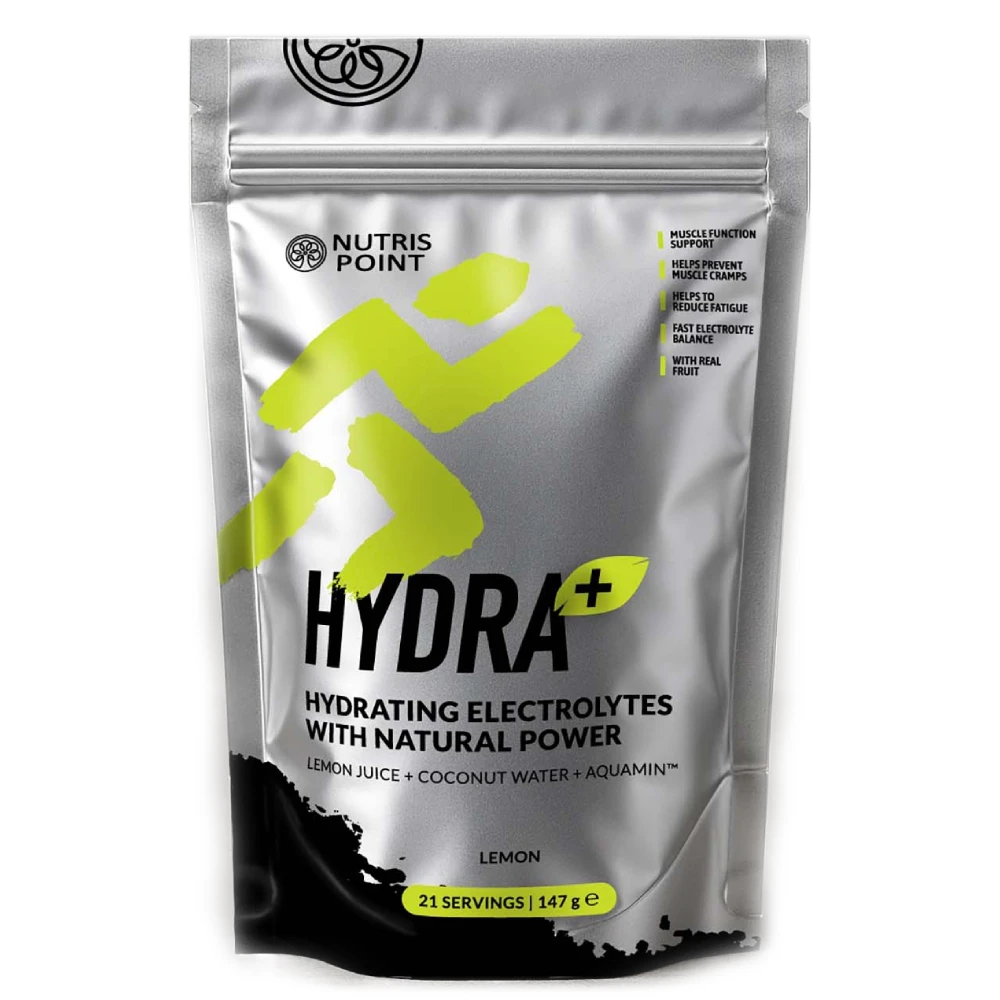 Nutrispoint Hydra+, elektroliti iz pravega sadja - limona (147 g)