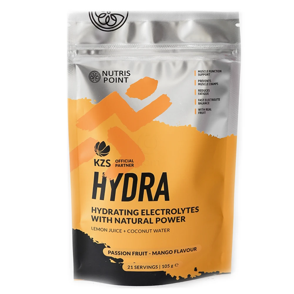 Nutrispoint Hydra, elektroliti z limoninim sokom - mango in pasijonka (105 g)