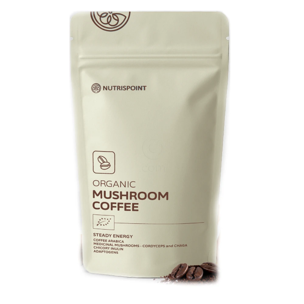 Nutrispoint Organic Mushroom Coffee, ekološka kava z gobami v prahu (70 g)