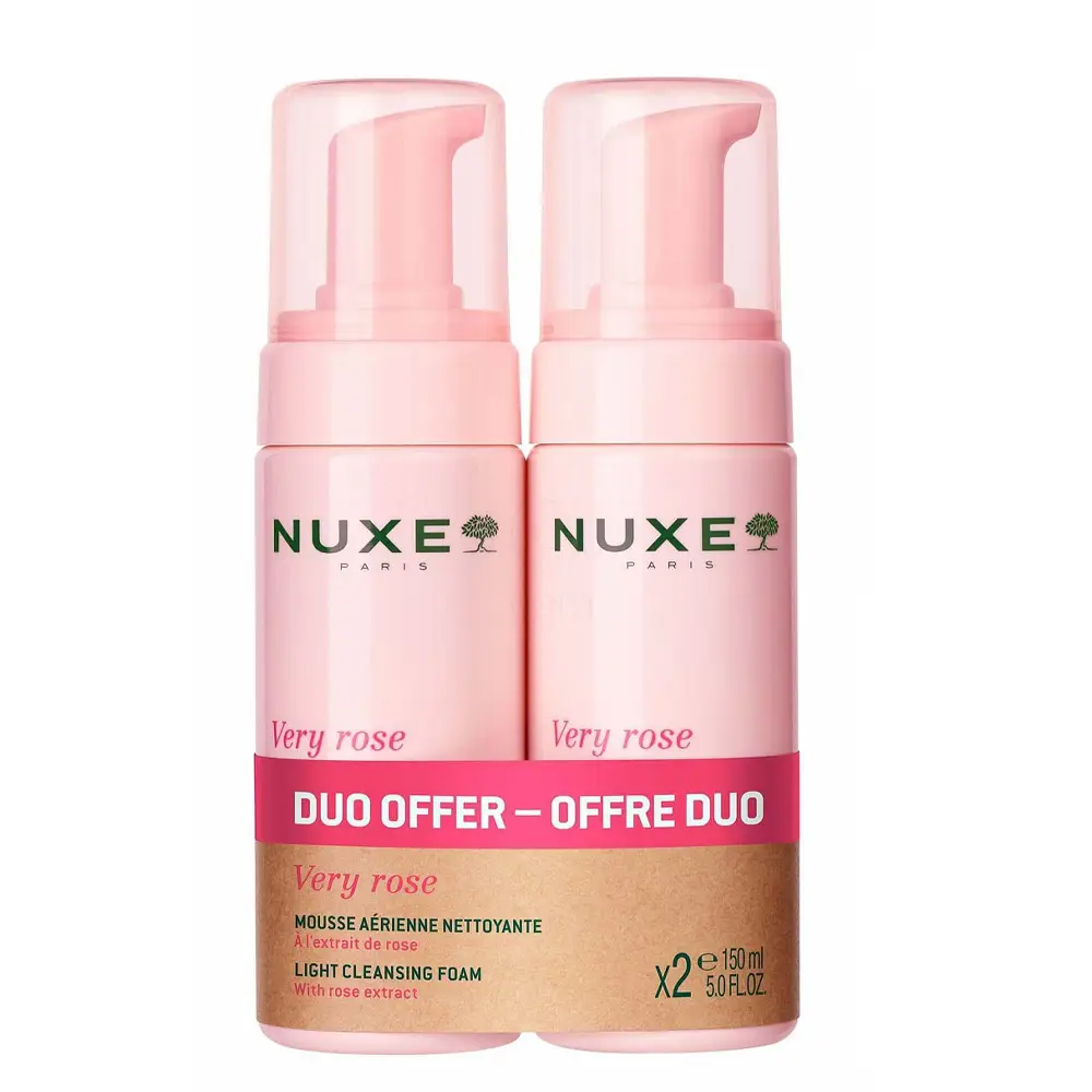 Nuxe Very Rose, čistilna pena (2 x 150 ml)