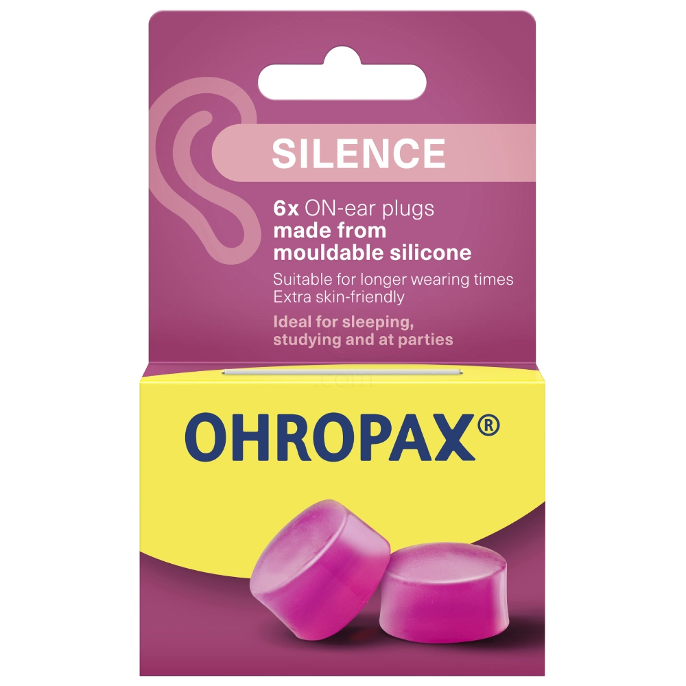 Ohropax Silence, silikonski čepki za ušesa (6 čepkov)