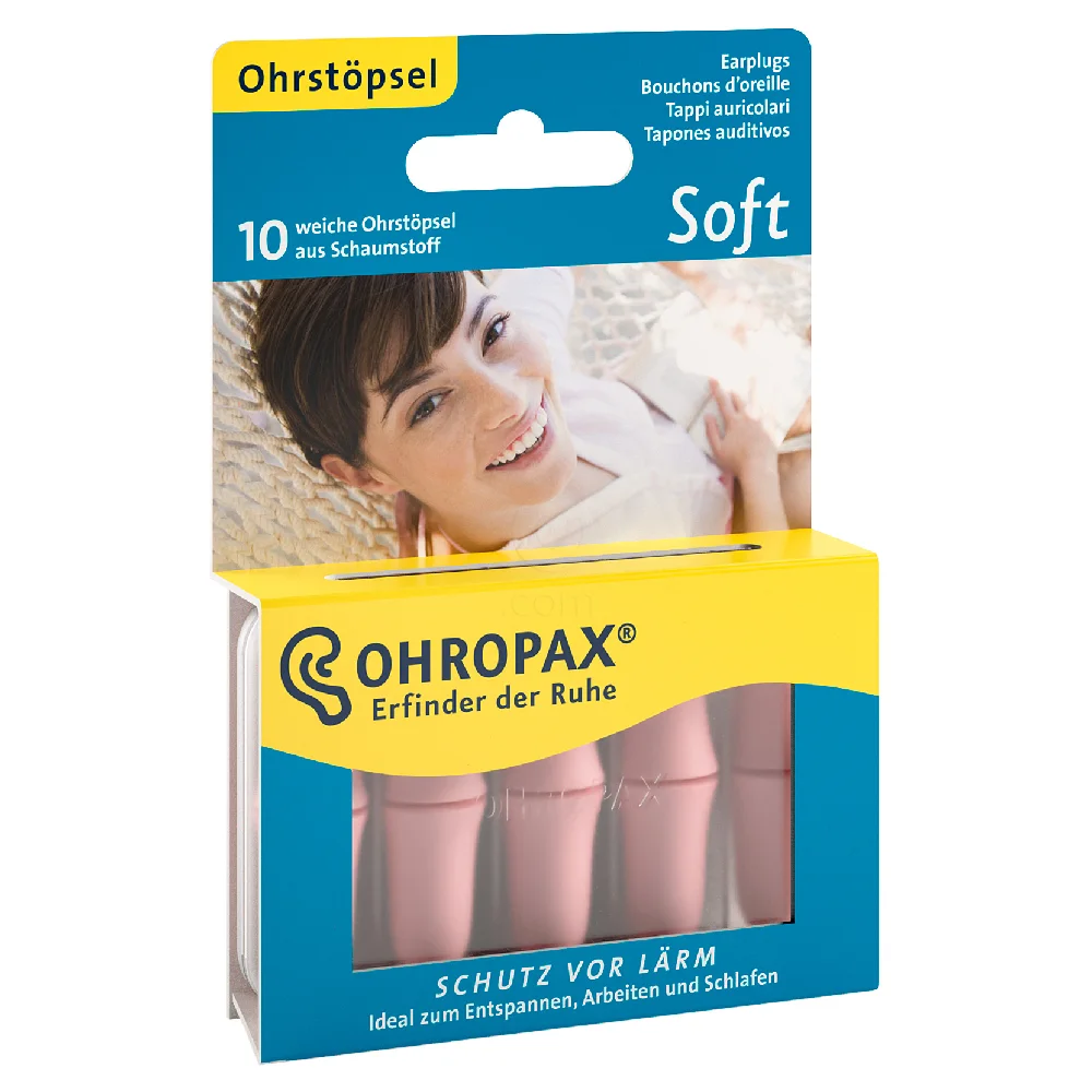 Ohropax Soft, ušesni čepki (10 čepkov)