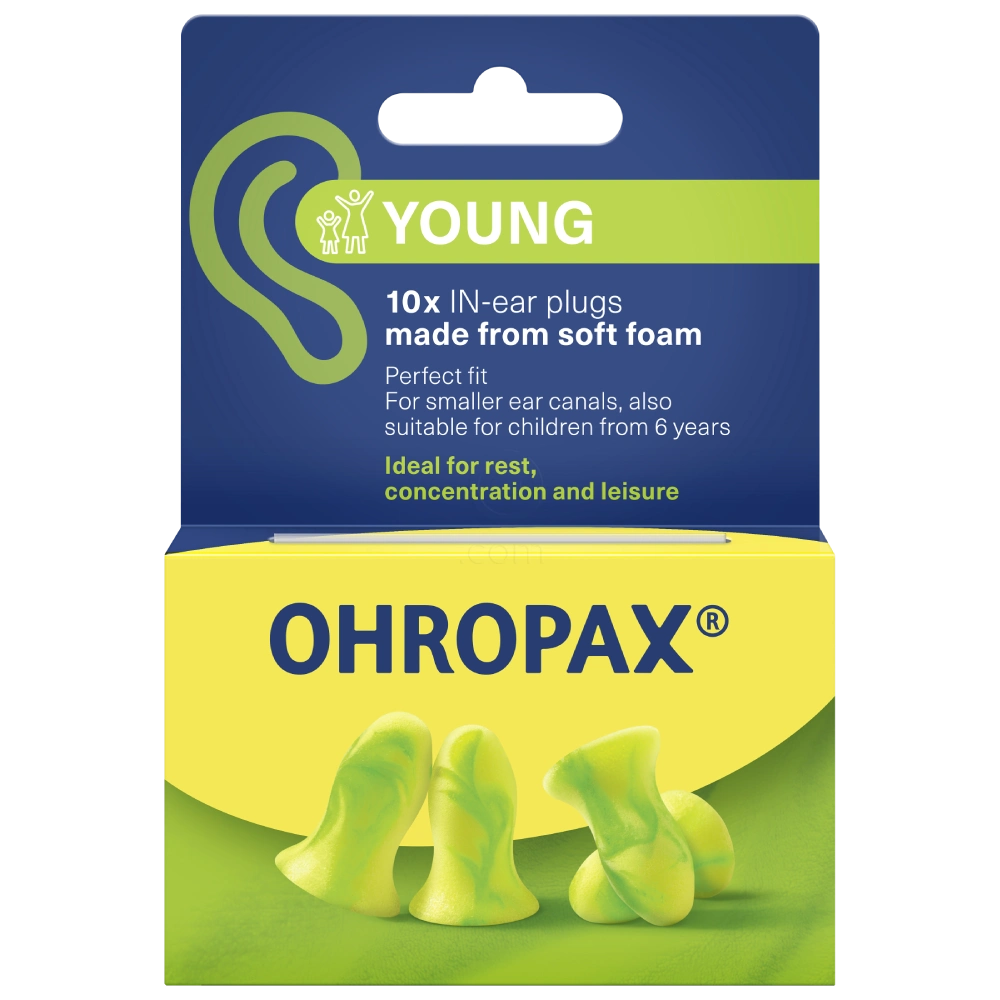 Ohropax Young, penasti ušesni čepki (10 čepkov)