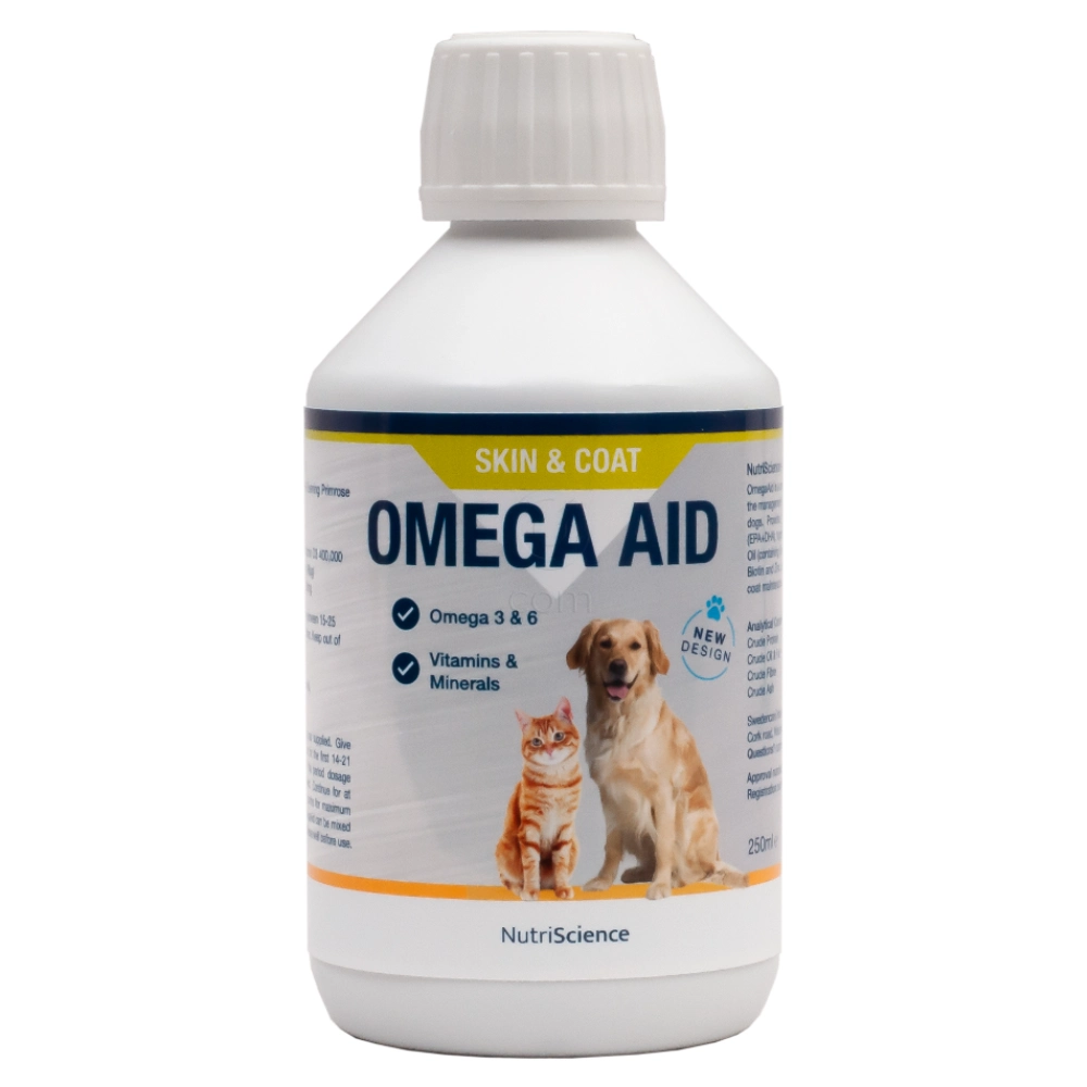 Omega Aid, tekočina za mačke in pse (250 ml)
