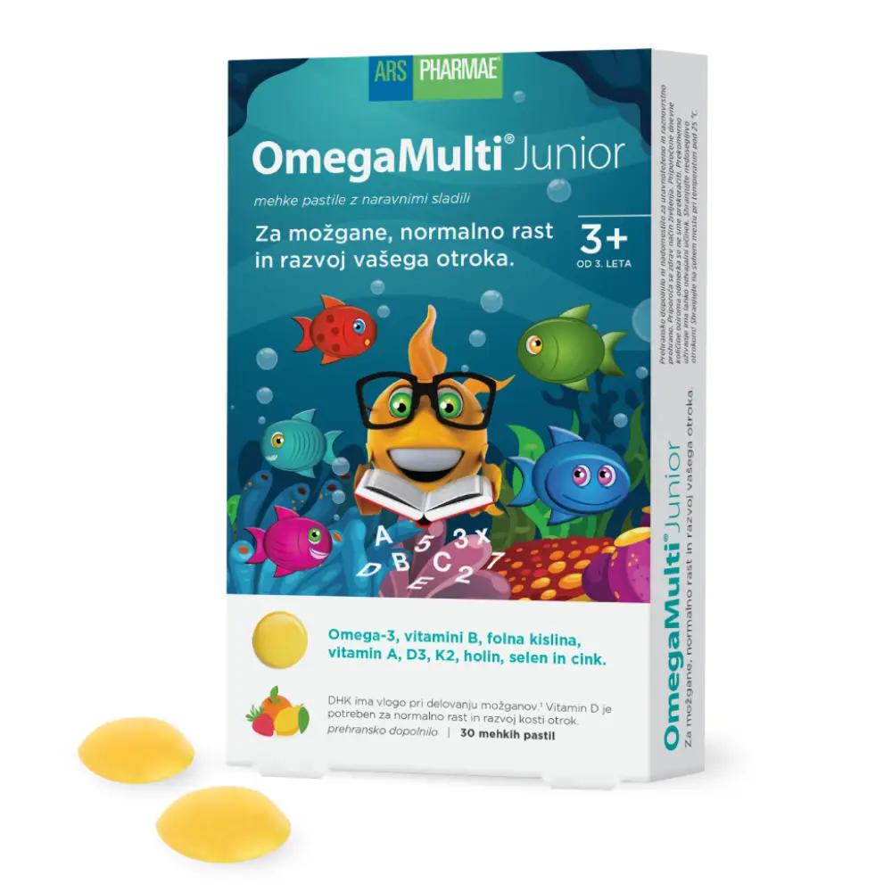 OmegaMulti Junior Ars Pharmae, mehke pastile (30 pastil)