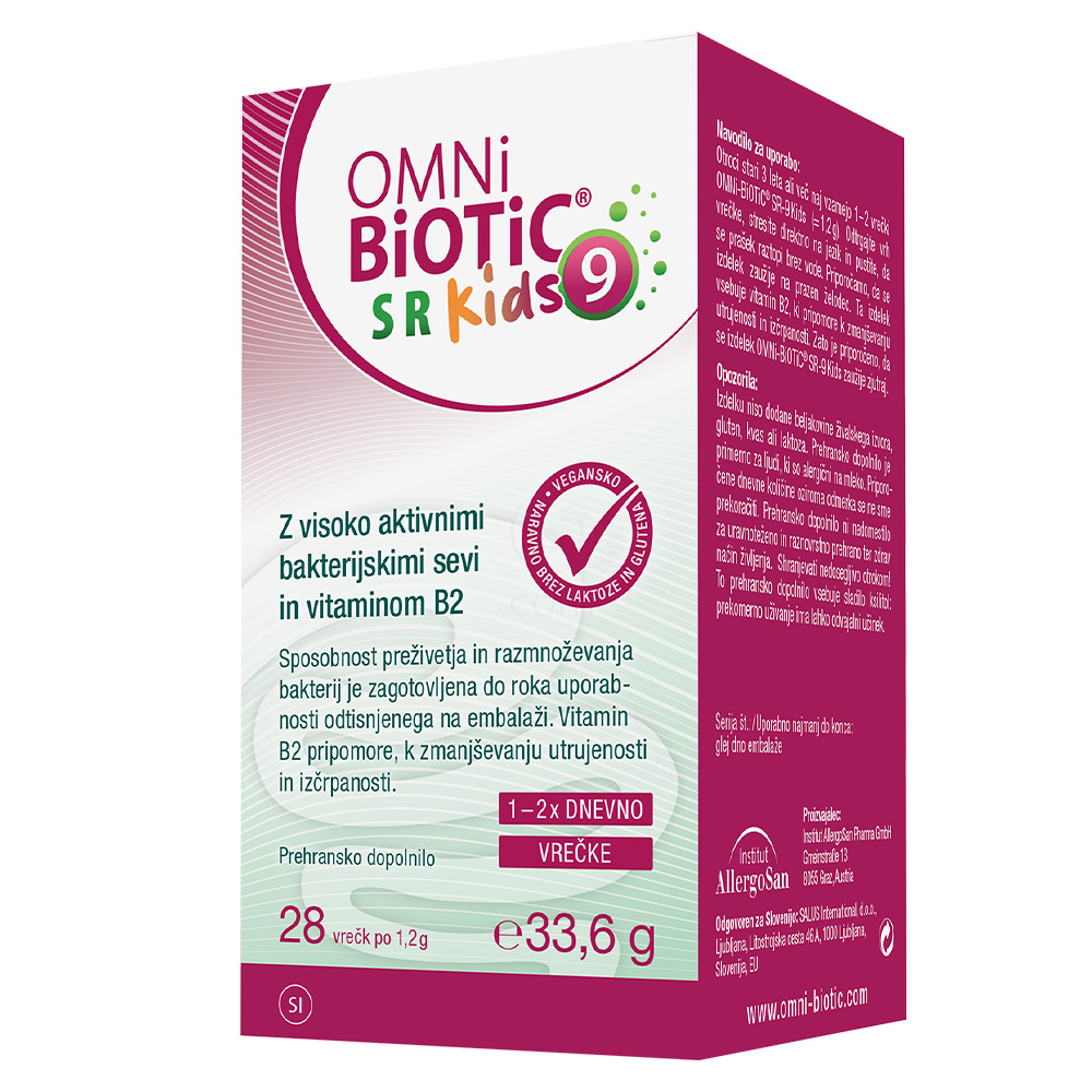 OMNi-BiOTiC SR Kids 9, vrečke (28 x 1,2 g)
