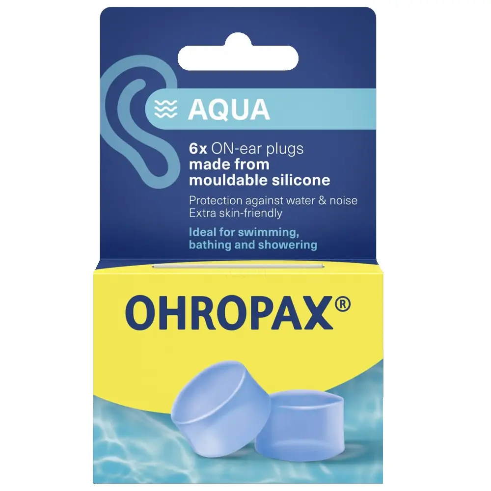 Ohropax Aqua, silikonski ušesni čepki (6 čepkov)