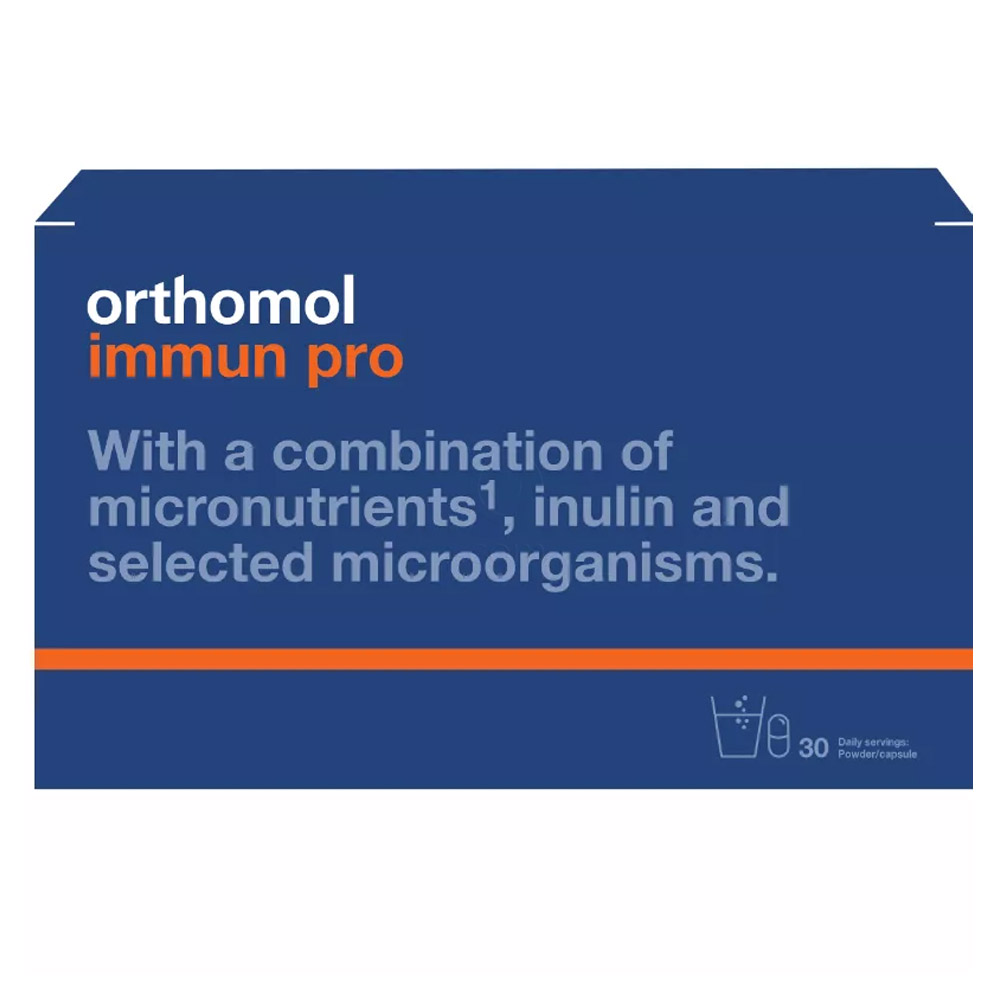 Orthomol Immun Pro, vrečke in kapsule (30 odmerkov)
